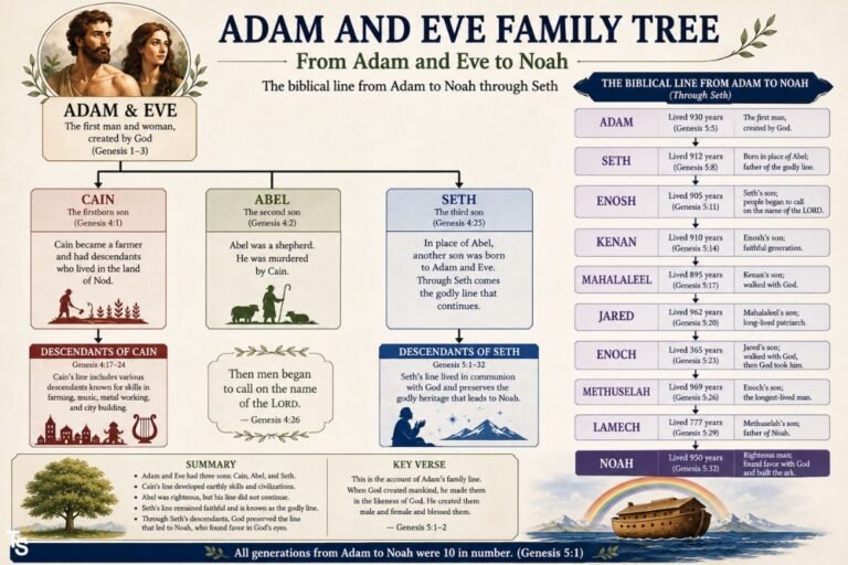 Adam and Eve Family Tree: Children, Descendants, and Biblical Lineage adam and eve family tree